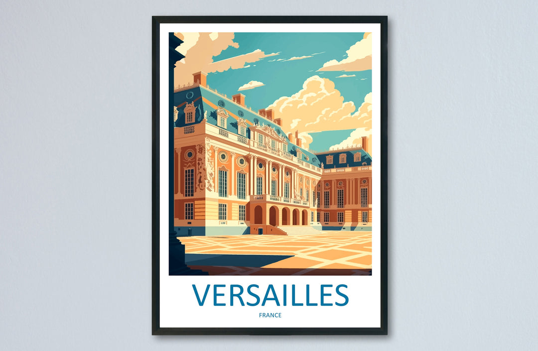 Versailles Palace Travel Print Wall Art West Versailles Palace Wall Hanging Home Decoration Versailles Palace Gift Art Lovers Wall Art Print