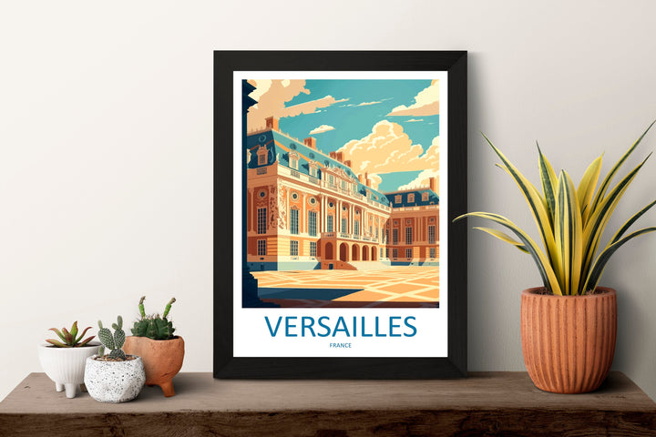 Versailles Palace Travel Print Wall Art West Versailles Palace Wall Hanging Home Decoration Versailles Palace Gift Art Lovers Wall Art Print