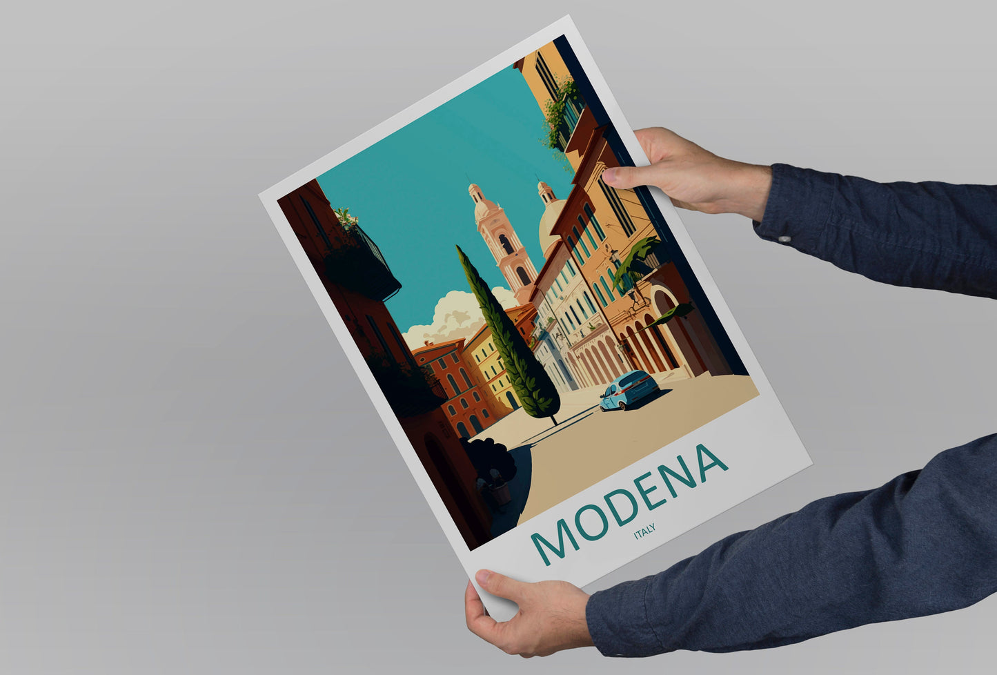 Modena Travel Print Wall Art Modena Wall Hanging Home Décor Modena Gift Art Lovers Italy Art Lover Gift Modena Print Modena Travel Gift Art