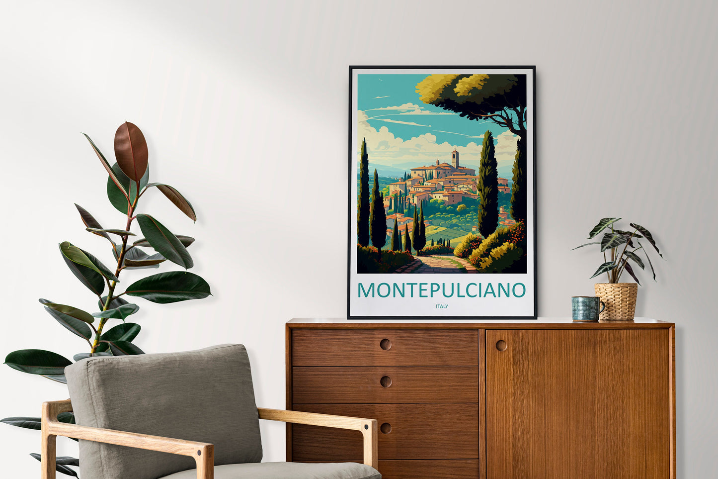 Montepulciano Travel Print Wall Art Montepulciano Wall Hanging Home Décor Montepulciano Gift Art Lovers Italy Art Lover Gift Montepulciano