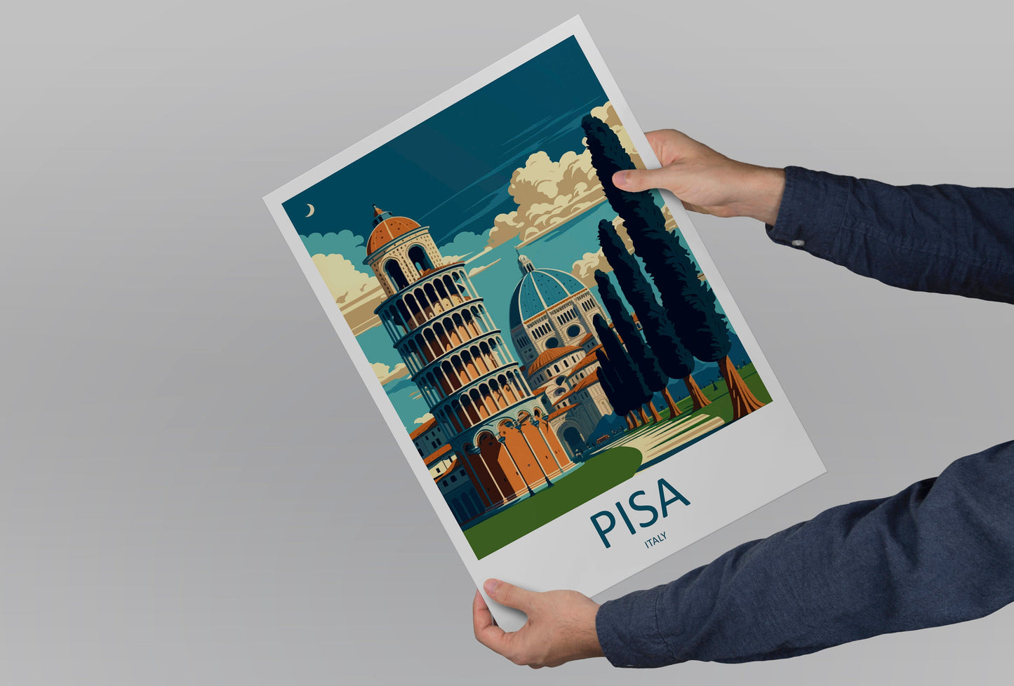Pisa Travel Print Wall Art Pisa Wall Hanging Home Décor Pisa Gift Art Lovers Italy Art Lover Gift Pisa Print Pisa Travel Gift Poster