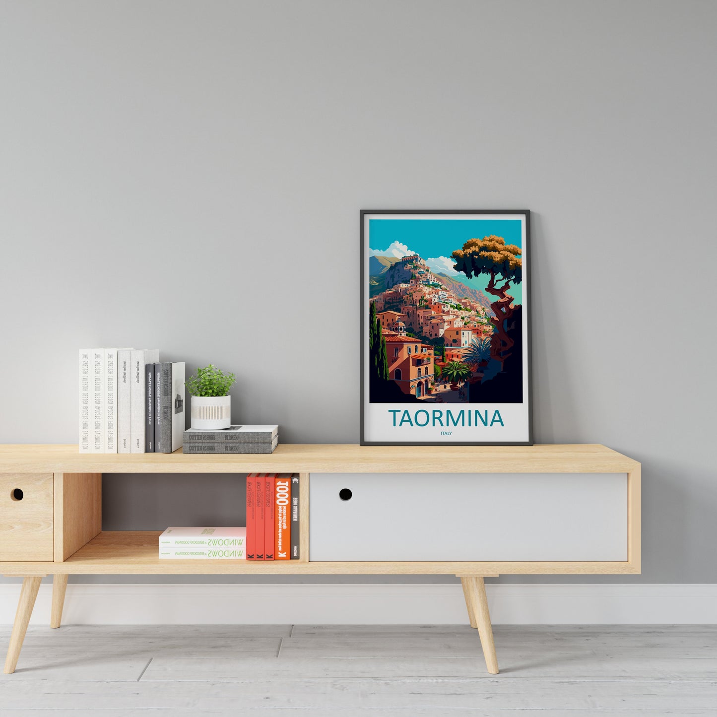 Taormina Travel Print Wall Art Taormina Wall Hanging Home Décor Taormina Gift Art Lovers Italy Art Lover Gift Taormina Print Taormina Art