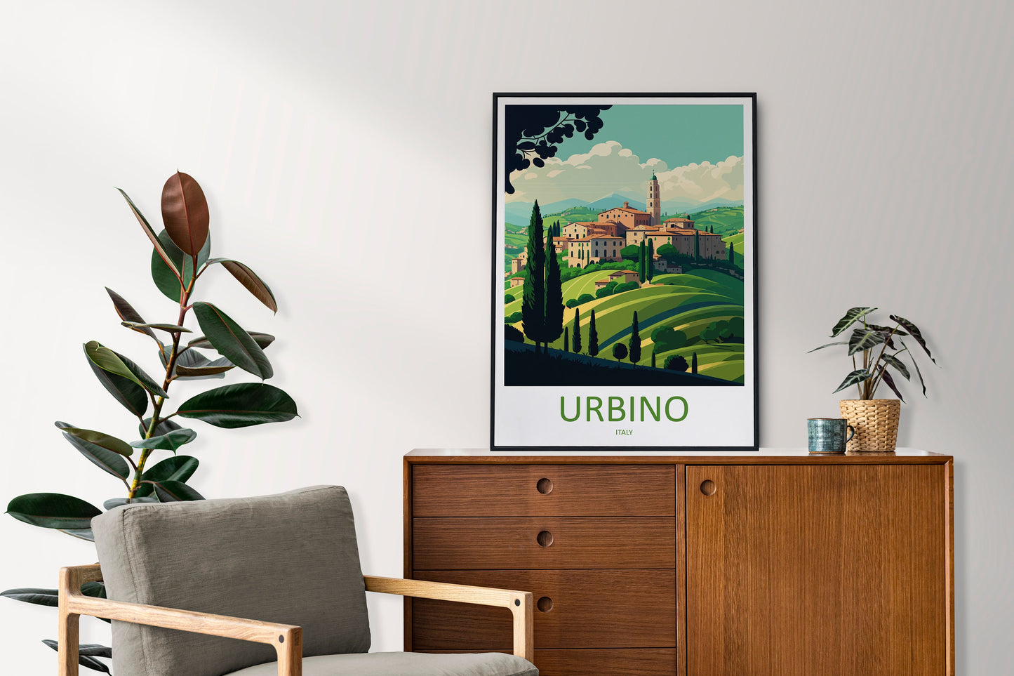 Urbino Travel Print Wall Art Urbino Wall Hanging Home Décor Urbino Gift Art Lovers Italy Art Lover Gift Urbino Print Urbino Italy Wall Print