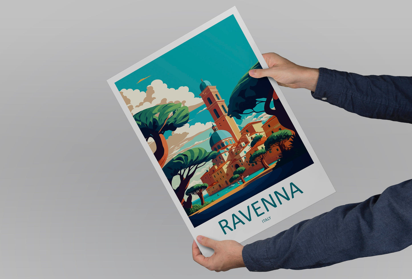 Ravenna Travel Print Wall Art Ravenna Wall Hanging Home Décor Ravenna Gift Art Lovers Italy Art Lover Gift Ravenna Print Ravenna Italy Art