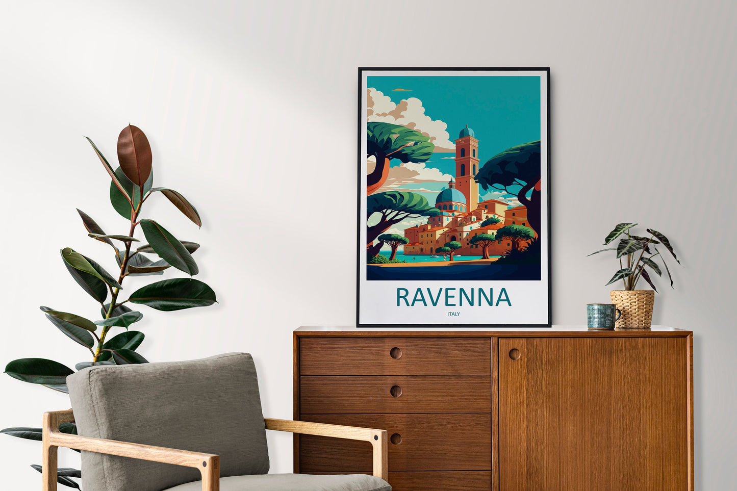 Ravenna Travel Print Wall Art Ravenna Wall Hanging Home Décor Ravenna Gift Art Lovers Italy Art Lover Gift Ravenna Print Ravenna Italy Art