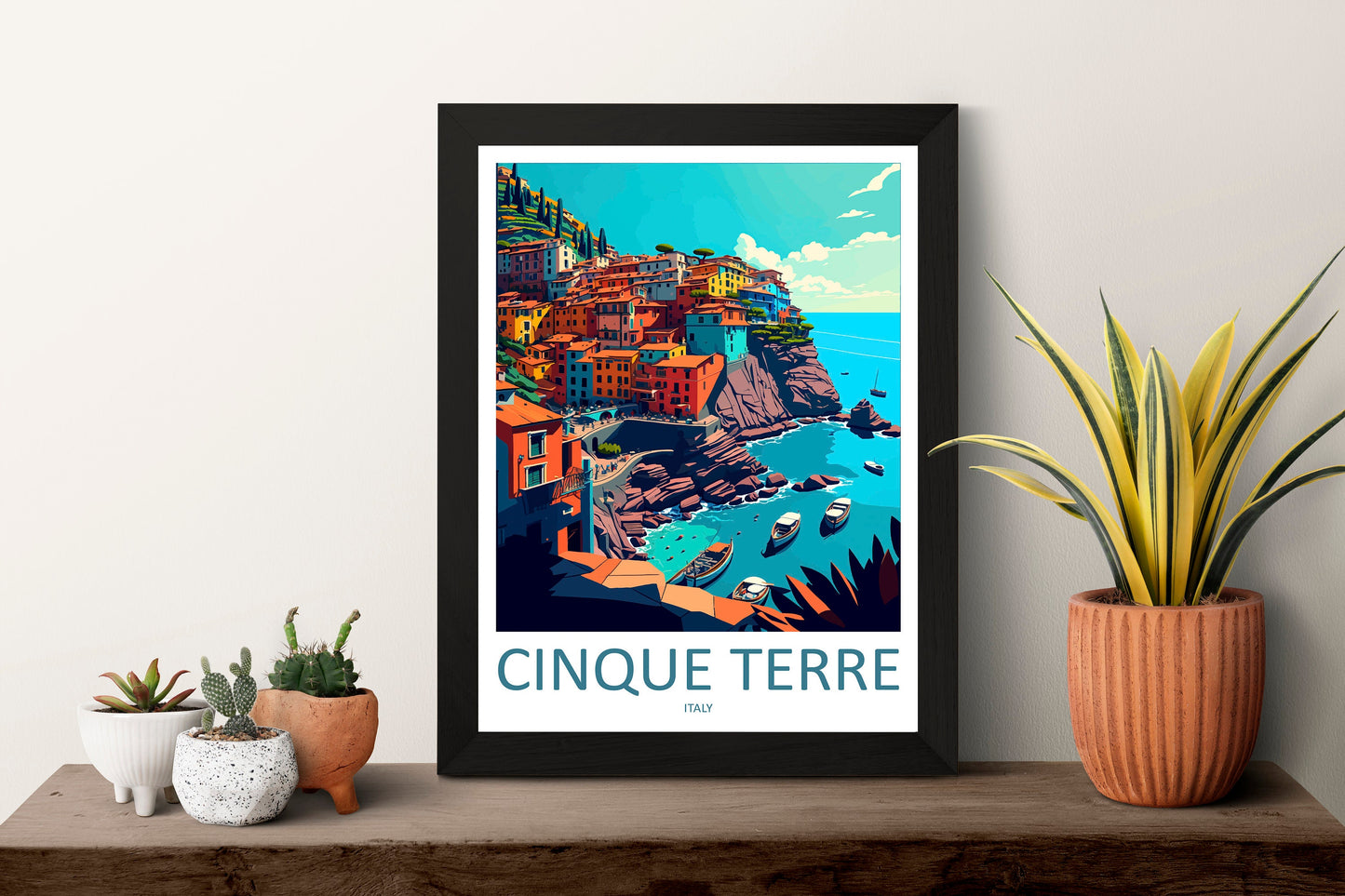 Cinque Terre Travel Print Wall Art Cinque Terre Italy Wall Hanging Home Decoration Cinque Terre Gift Art Lovers Wall Art Print Patmos Italy
