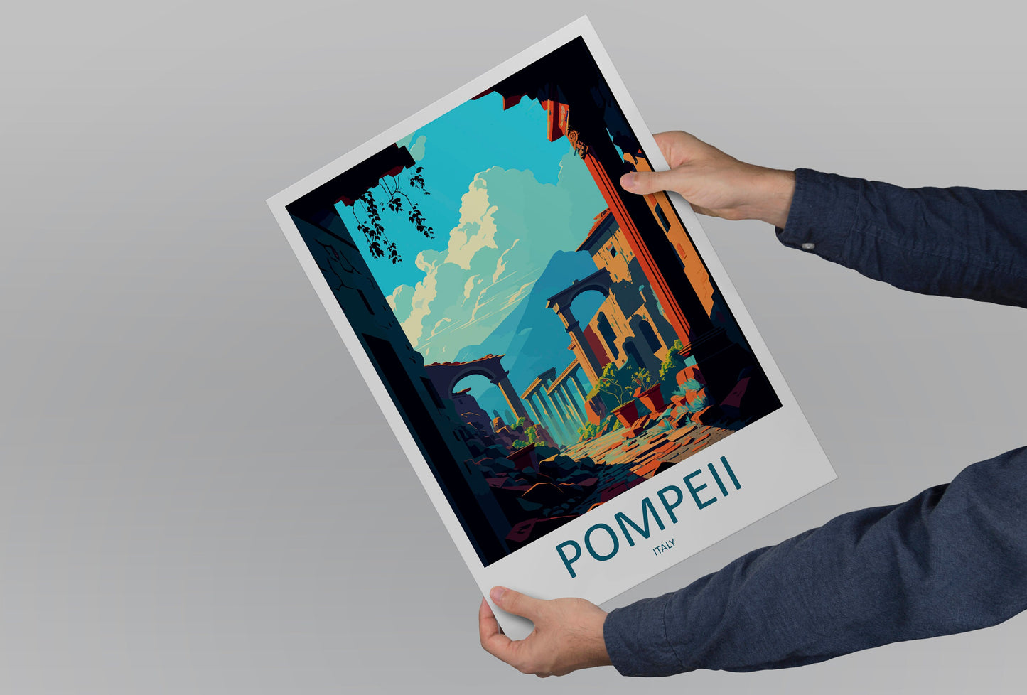 Pompeii Travel Print Wall Art Pompeii Italy Wall Hanging Home Decoration Pompeii Gift Art Lovers Wall Art Print Pompeii Italy Art Pompeii
