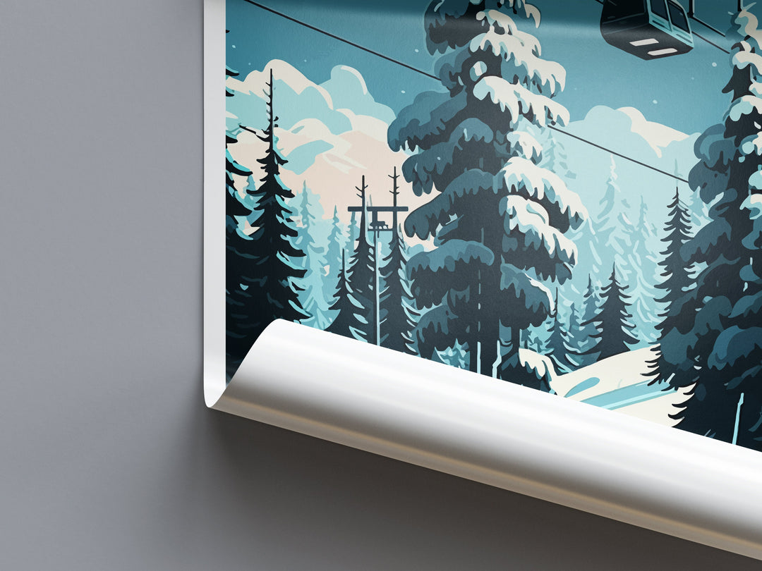 Courchevel Travel Print Wall Art Courchevel Wall Hanging Home Décor Courchevel Gift Art Lovers Ski Art Lover Gift Courchevel Print Skiing