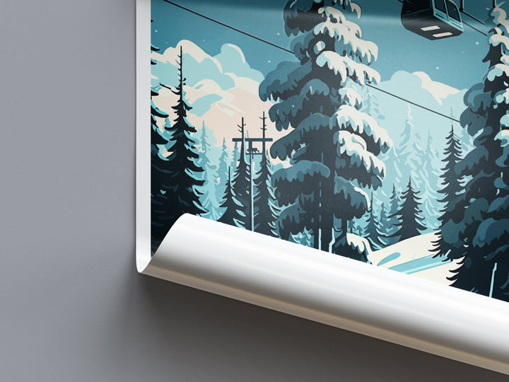 Courchevel Travel Print Wall Art Courchevel Wall Hanging Home Décor Courchevel Gift Art Lovers Ski Art Lover Gift Courchevel Print Skiing