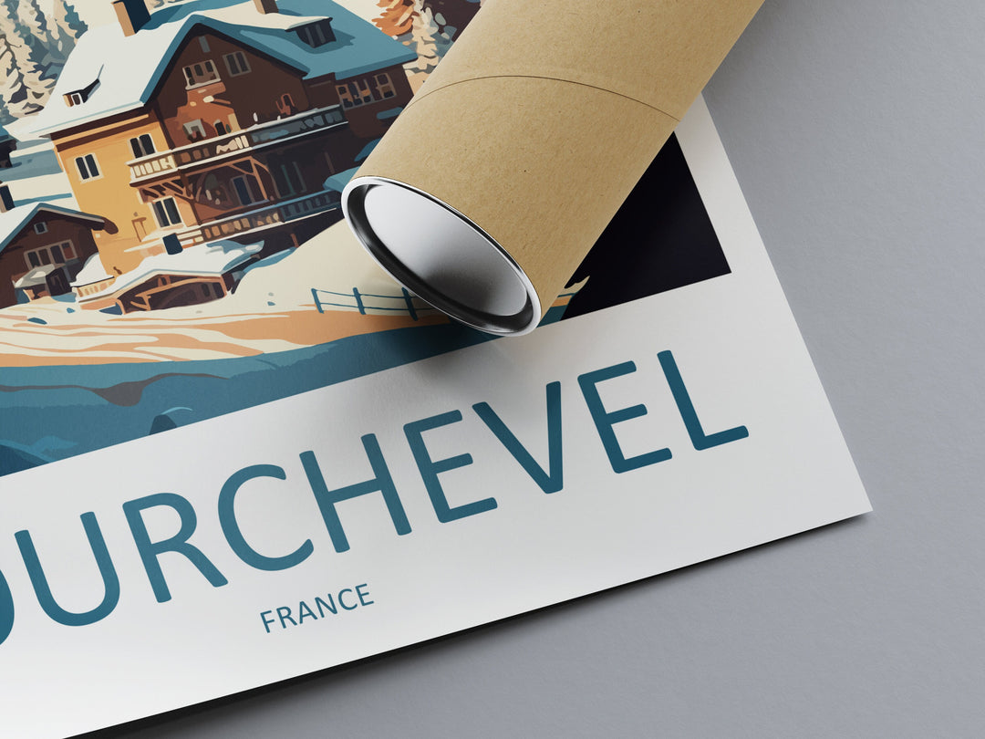 Courchevel Travel Print Wall Art Courchevel Wall Hanging Home Décor Courchevel Gift Art Lovers Ski Art Lover Gift Courchevel Print Skiing