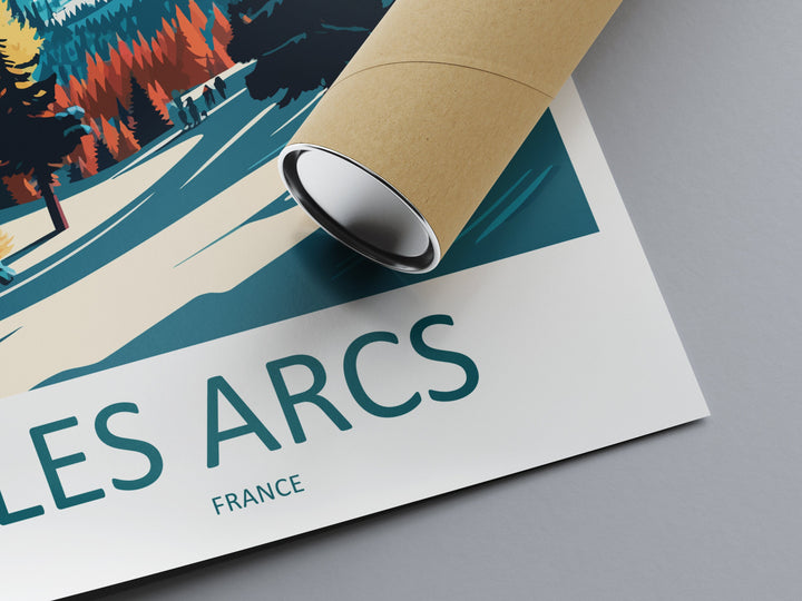 Les Arcs Travel Print Wall Art Les Arcs Wall Hanging Home Décor Les Arcs Gift Art Lovers Ski Art Lover Gift Les Arcs Print Skiing Les Arcs