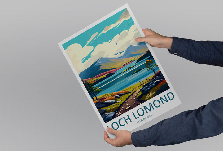 Loch Lomond Travel Print Wall Art Loch Lomond Wall Hanging Home Decoration National Park Gift Art Lovers Wall Art Print Loch Lomond Poster