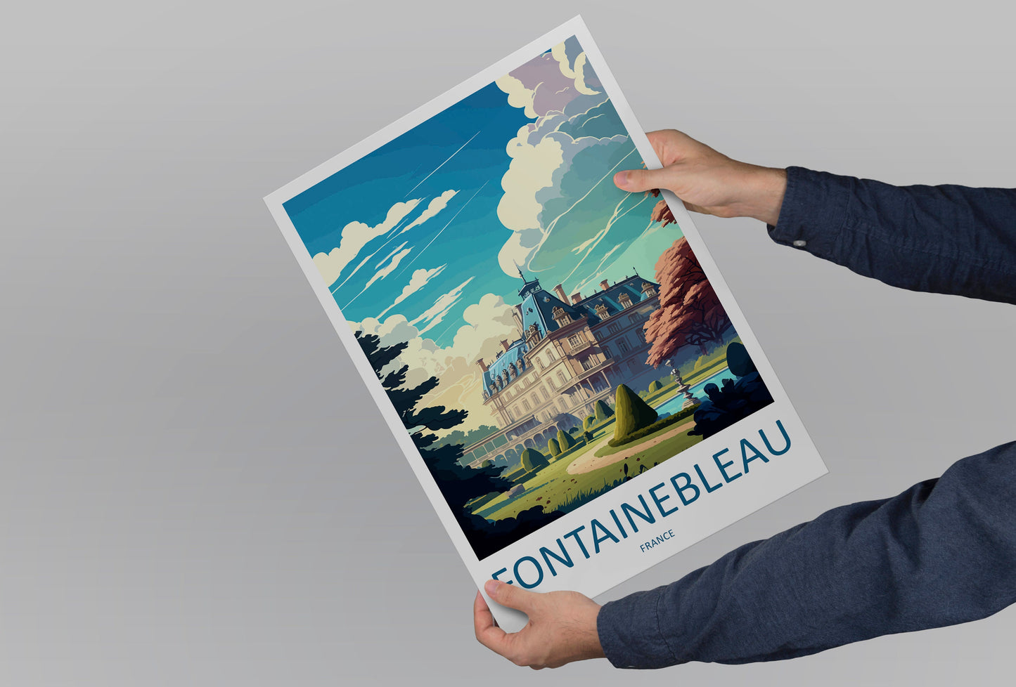 Fontainebleau Travel Print Wall Art Fontainebleau Wall Hanging Home Décor Fontainebleau Gift Art Lovers France Art Lover Gift Fontainebleau