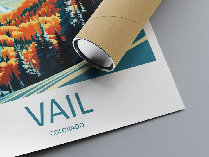Vail Ski Resort Travel Print Wall Art Vail Ski Resort Wall Hanging Home Décor Vail Gift Art Lovers Ski Art Lover Gift Vail Print Skiing