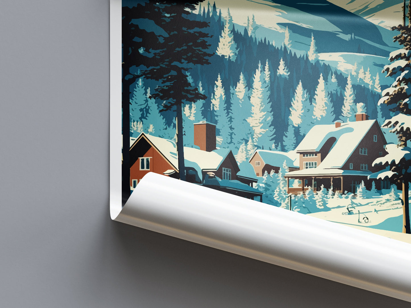 Les Arcs Travel Print Wall Art Les Arcs Wall Hanging Home Décor Les Arcs Gift Art Lovers Ski Art Lover Gift Les Arcs Print Skiing Poster