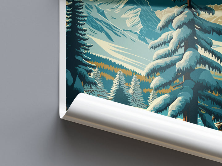 Zermatt Travel Print Wall Art Zermatt Wall Hanging Home Décor Zermatt Gift Art Lovers Ski Art Lover Gift Zermatt Print Skiing Zermatt Art