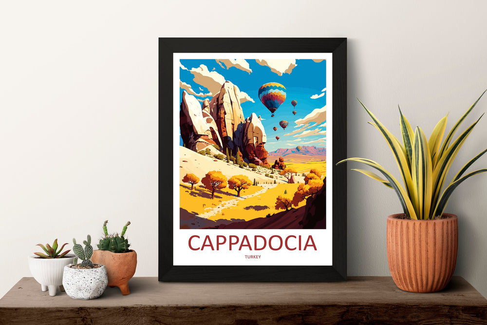 Cappadocia Travel Print Wall Art Cappadocia Wall Hanging Home Decoration Cappadocia Gift Art Lovers Wall Art Print Art Cappadocia Wall Print