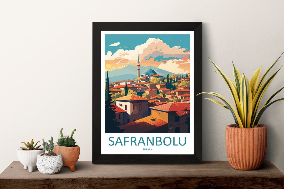 Safranbolu Travel Print Wall Art Safranbolu Wall Hanging Home Decoration Safranbolu Gift Art Lovers Wall Art Print Art Safranbolu Wall Print