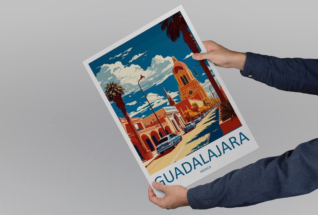 Guadalajara Travel Print Wall Art Guadalajara Wall Hanging Home Decoration Guadalajara Gift Art Lovers Wall Art Print Art Guadalajara Decor