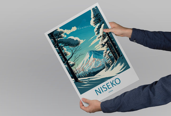 Niseko Travel Print Wall Art Niseko Wall Hanging Home Décor Niseko Gift Art Lovers Ski Art Lover Gift Niseko Print Skiing Niseko Ski Art