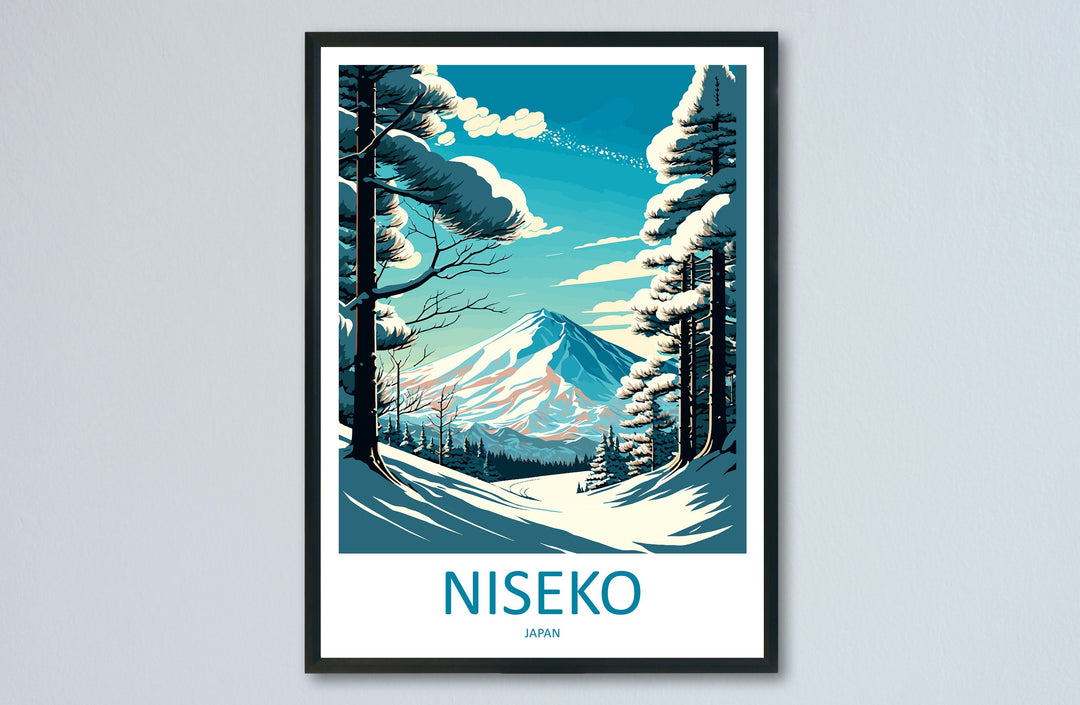 Niseko Travel Print Wall Art Niseko Wall Hanging Home Décor Niseko Gift Art Lovers Ski Art Lover Gift Niseko Print Skiing Niseko Ski Art