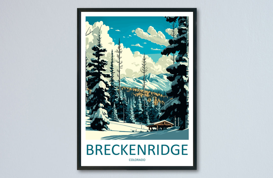 Breckenridge Travel Print Wall Art Breckenridge Wall Hanging Home Décor Breckenridge Gift Art Lovers Ski Art Lover Gift Breckenridge Print