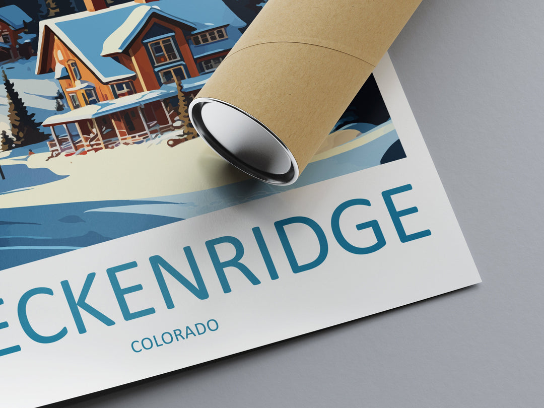 Breckenridge Travel Print Wall Art Breckenridge Wall Hanging Home Décor Breckenridge Gift Art Lovers Ski Art Lover Gift Breckenridge Print