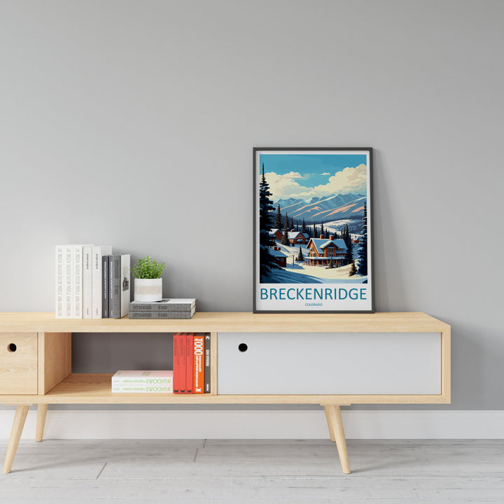 Breckenridge Travel Print Wall Art Breckenridge Wall Hanging Home Décor Breckenridge Gift Art Lovers Ski Art Lover Gift Breckenridge Print