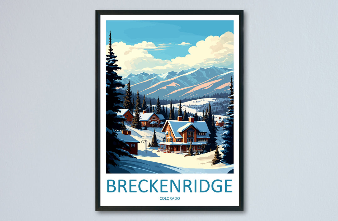 Breckenridge Travel Print Wall Art Breckenridge Wall Hanging Home Décor Breckenridge Gift Art Lovers Ski Art Lover Gift Breckenridge Print