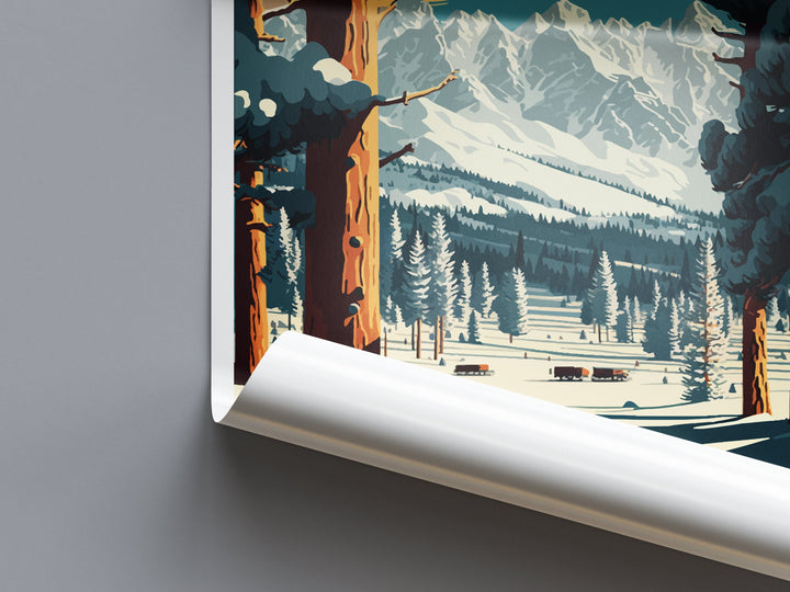 Jackson Hole Travel Print Wall Art Jackson Hole Wall Hanging Home Décor Jackson Hole Gift Art Lovers Ski Art Lover Gift Jackson Hole Print