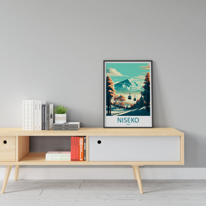 Niseko Travel Print Wall Art Niseko Wall Hanging Home Décor Niseko Gift Art Lovers Ski Art Lover Gift Niseko Print Skiing Niseko Ski Art