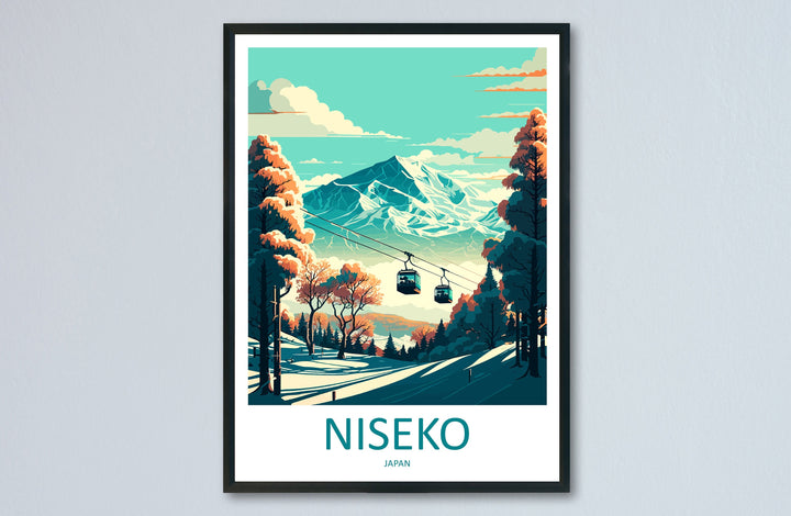 Niseko Travel Print Wall Art Niseko Wall Hanging Home Décor Niseko Gift Art Lovers Ski Art Lover Gift Niseko Print Skiing Niseko Ski Art