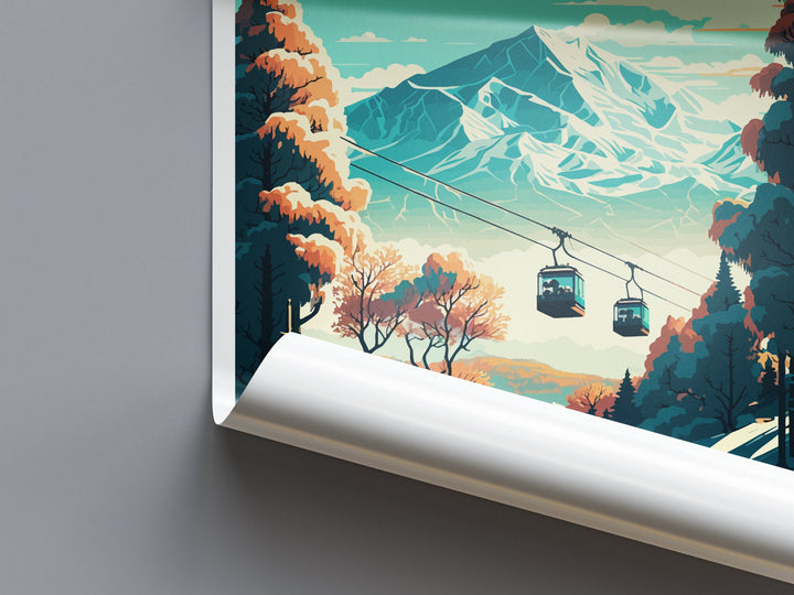Niseko Travel Print Wall Art Niseko Wall Hanging Home Décor Niseko Gift Art Lovers Ski Art Lover Gift Niseko Print Skiing Niseko Ski Art