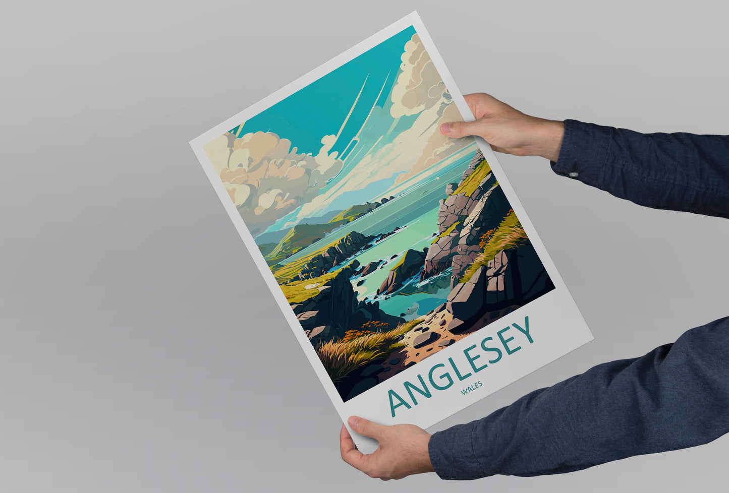 Anglesey Travel Print Wall Art Anglesey Wall Hanging Home Decoration Anglesey Gift Art Lovers Wall Art Print Art Anglesey Print Anglesey Art
