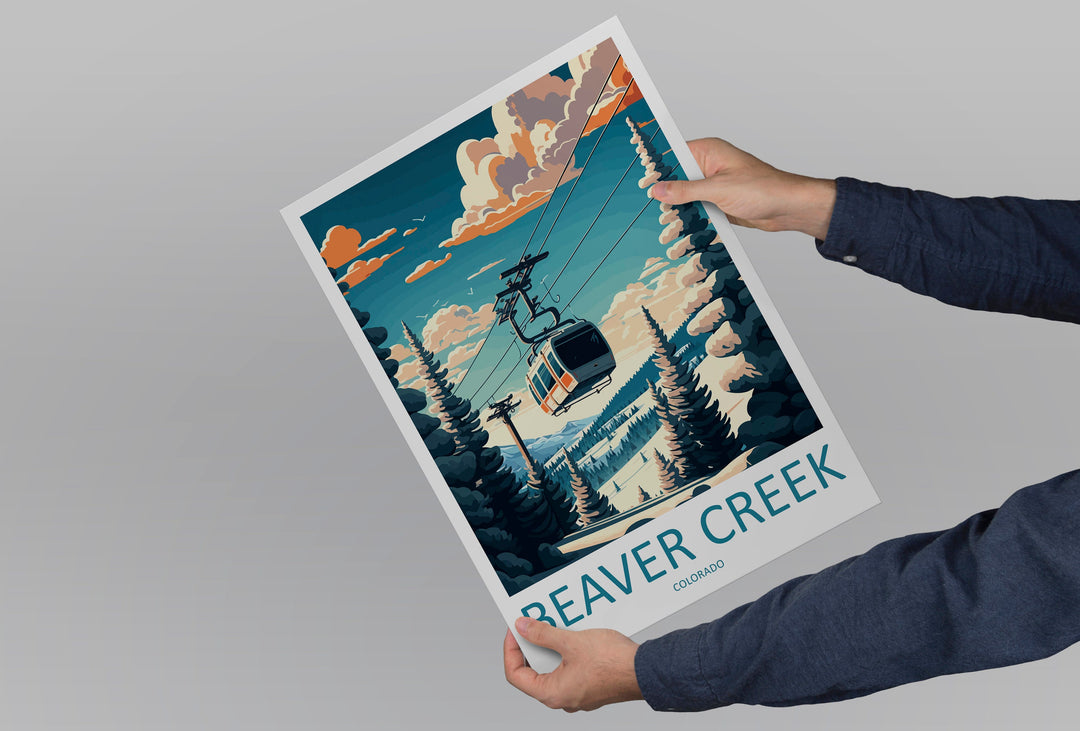 Beaver Creek Travel Print Wall Art Beaver Creek Wall Hanging Home Décor Beaver Creek Gift Art Lovers Ski Art Lover Gift Beaver Creek Print