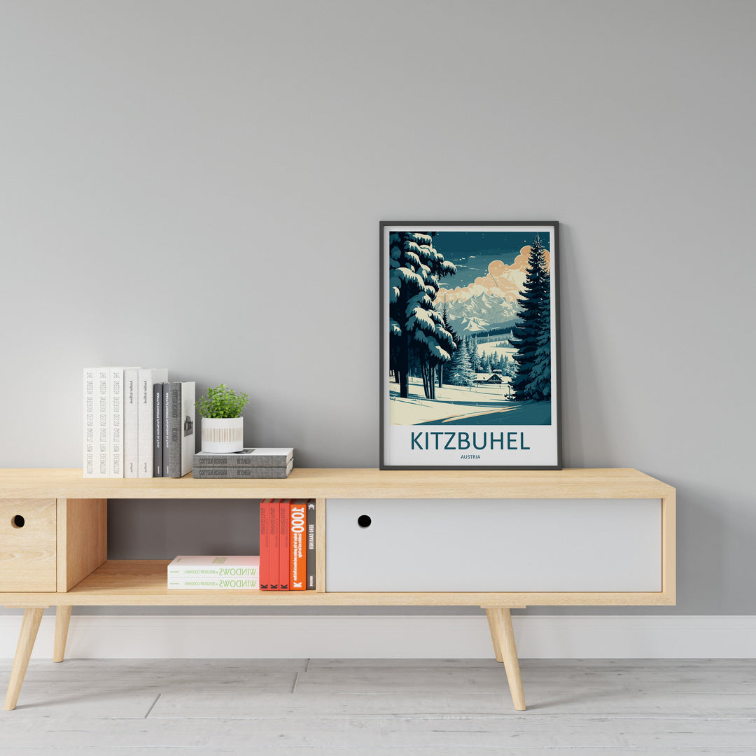 Kitzbuhel Travel Print Wall Art Kitzbuhel Wall Hanging Home Décor Kitzbuhel Gift Art Lovers Ski Art Lover Gift Kitzbuhel Print Austria Ski