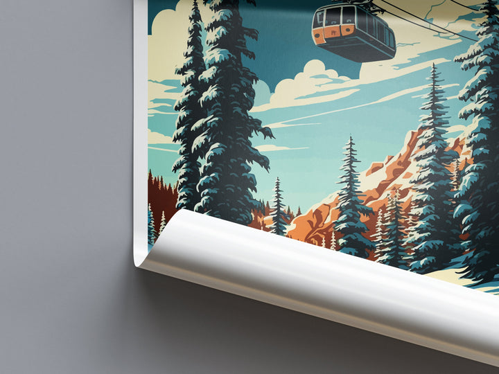 Snowbird Travel Print Wall Art Snowbird Wall Hanging Home Décor Snowbird Gift Art Lovers Ski Art Lover Gift Snowbird Print Skiing Print