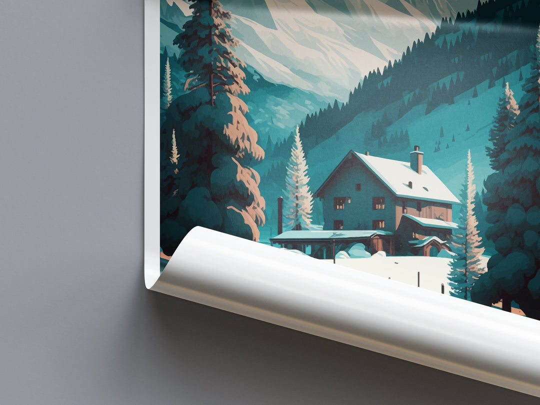 St. Anton Travel Print Wall Art St. Anton Wall Hanging Home Décor St. Anton Gift Art Lovers Ski Art Lover Gift St. Anton Print Skiing Print