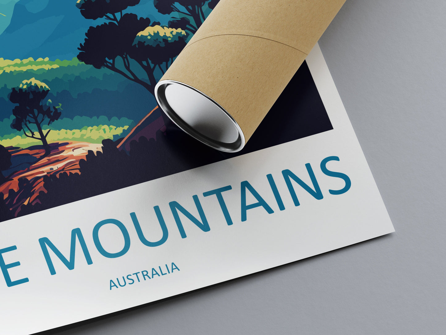 Blue Mountains Travel Print Wall Art Blue Mountains Wall Hanging Home Décor Blue Mountains Gift Art Lovers Wall Art Australia Travel Print