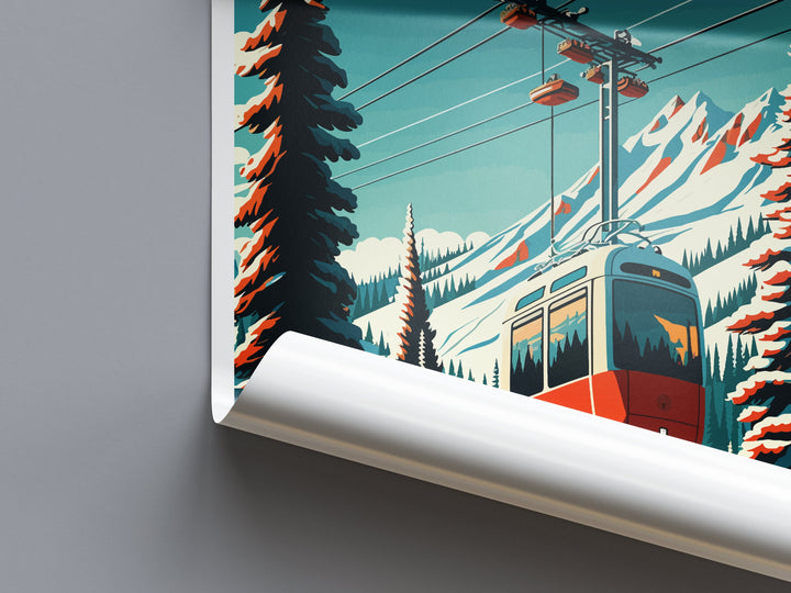 Sun Valley Travel Print Wall Art Sun Valley Wall Hanging Home Décor Sun Valley Gift Art Lovers Ski Art Lover Gift Sun Valley Print Skiing