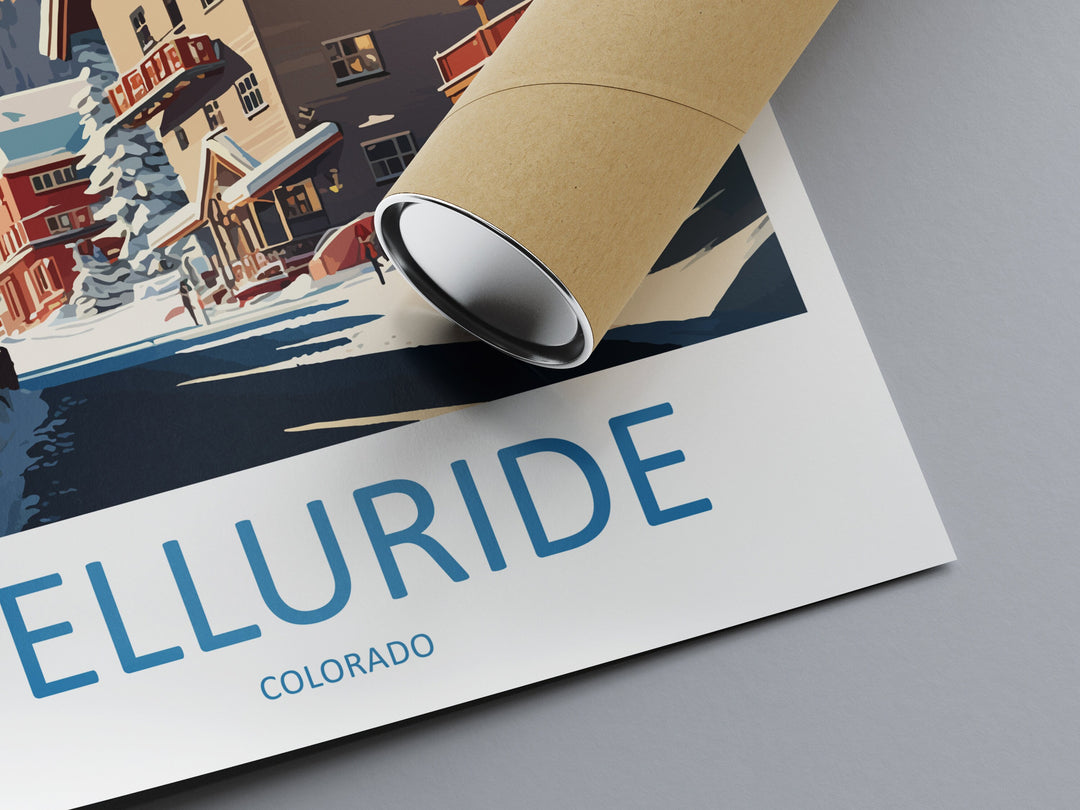 Telluride Travel Print Wall Art Telluride Wall Hanging Home Décor Telluride Gift Art Lovers Ski Art Lover Gift Telluride Print Skiing Art