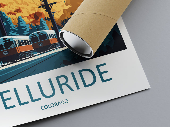 Telluride Travel Print Wall Art Telluride Wall Hanging Home Décor Telluride Gift Art Lovers Ski Art Lover Gift Telluride Print Skiing Art