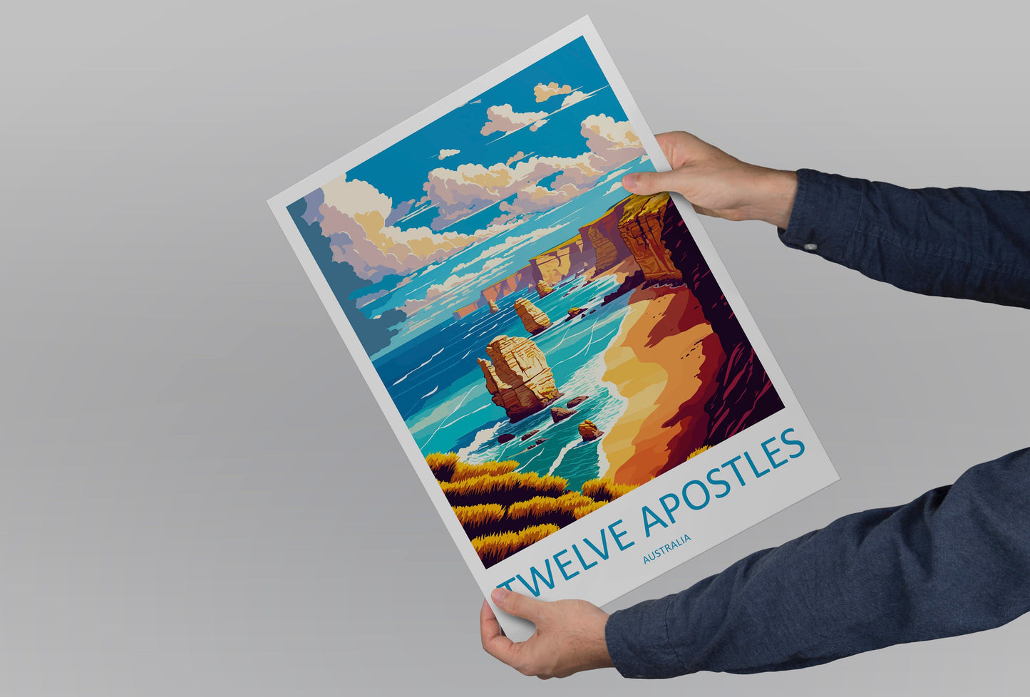 Twelve Apostles Travel Print Wall Art Twelve Apostles AU Wall Hanging Home Décor Twelve Apostles Gift Art Lovers Australia Art Lover Gift