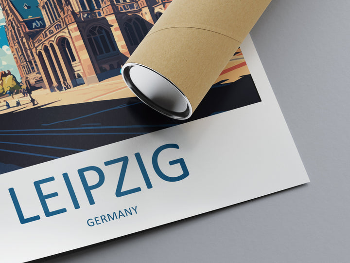 Leipzig Travel Print Wall Art Leipzig Wall Hanging Home Décor Leipzig Gift Art Lovers Germany Art Lover Gift Leipzig Wall Décor Print Gift