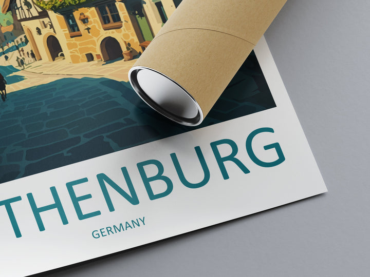 Rothenburg Travel Print Wall Art Rothenburg Wall Hanging Home Décor Rothenburg Gift Art Lovers Germany Art Lover Gift Rothenburg Wall Décor