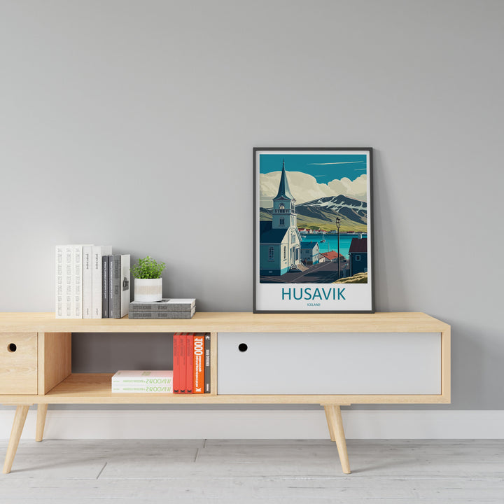 Husavik Travel Print Wall Art Husavik Wall Hanging Home Décor Husavik Gift Art Lovers Iceland Art Lover Gift Husavik Wall Decor Artwork