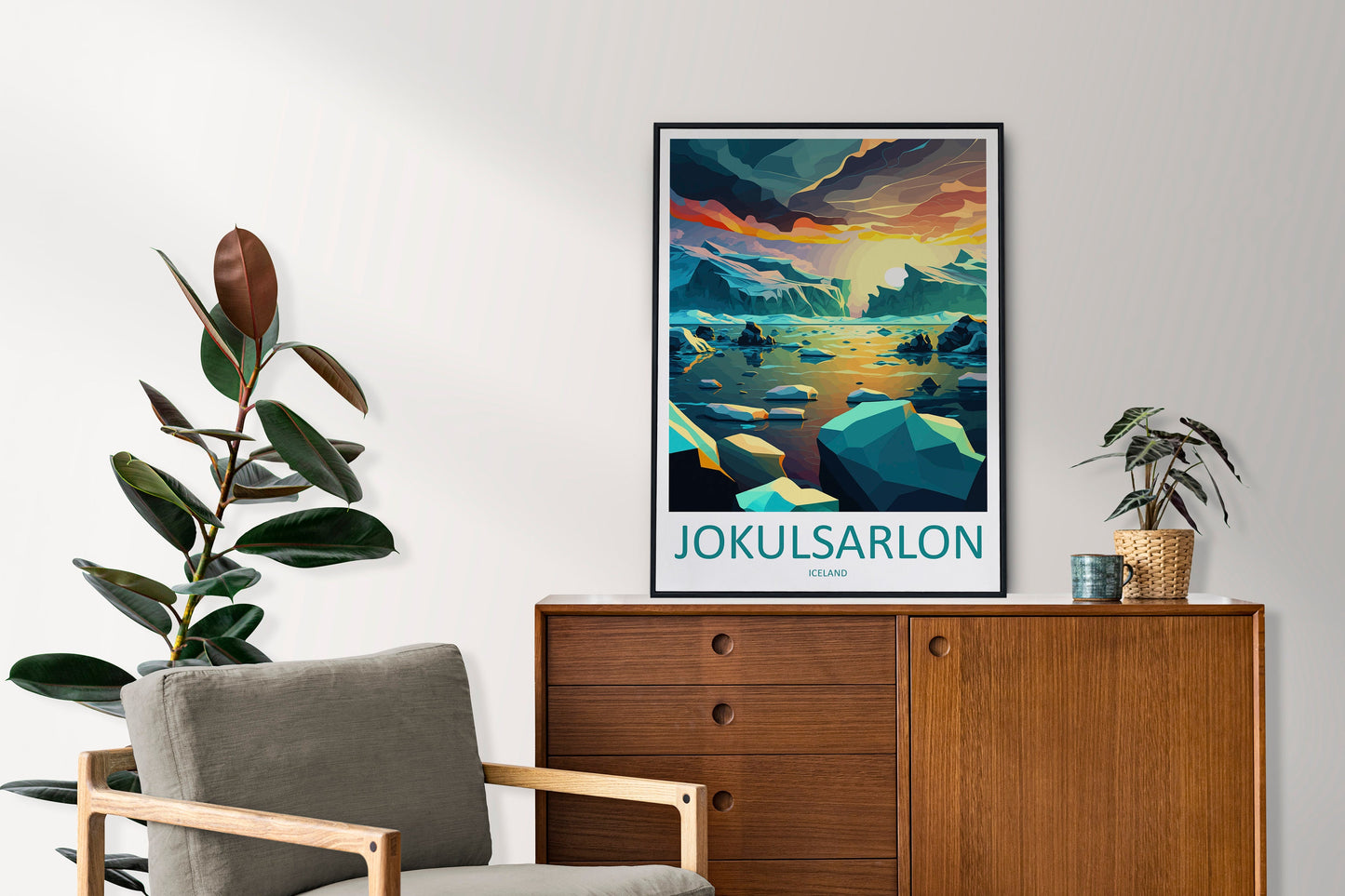 Jokulsarlon Travel Print Wall Art Jokulsarlon Wall Hanging Home Décor Jokulsarlon Gift Art Lovers Iceland Art Lover Gift Jokulsarlon Print