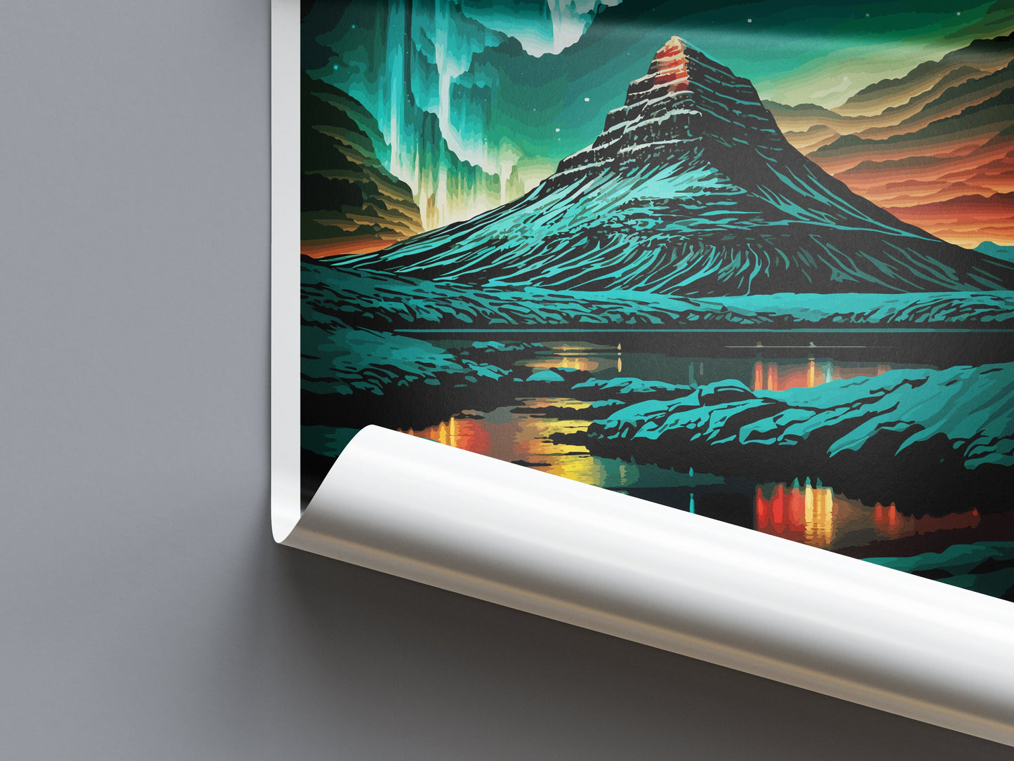 Kirkjufell Travel Print Wall Art Kirkjufell Wall Hanging Home Décor Kirkjufell Gift Art Lovers Iceland Art Lover Gift Kirkjufell Wall Print