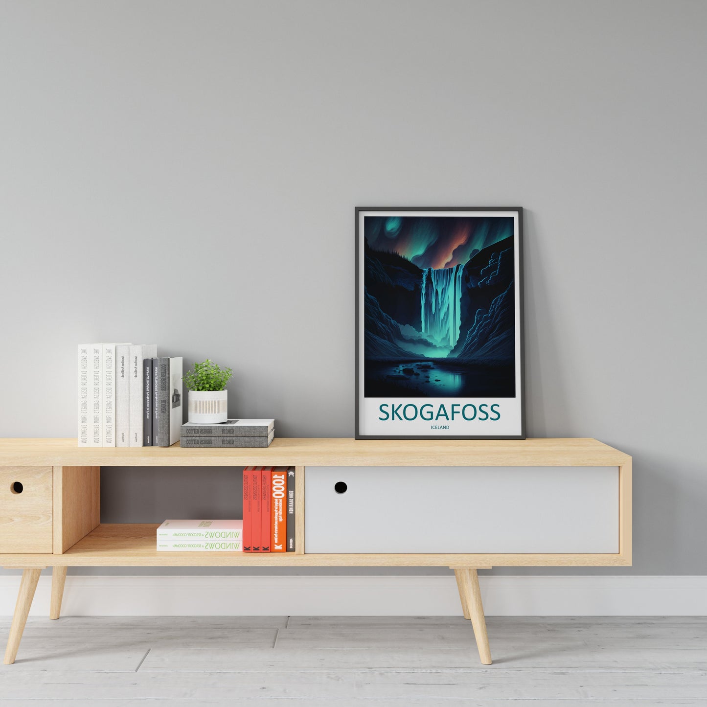 Skogafoss Travel Print Wall Art Skogafoss Wall Hanging Home Décor Skogafoss Gift Art Lovers Iceland Art Lover Gift Skogafoss Wall Décor