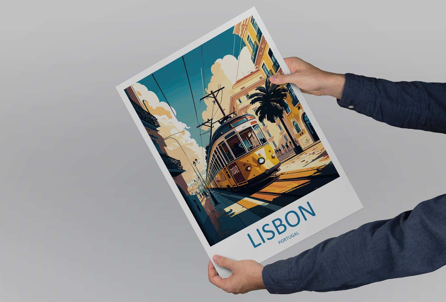 Lisbon Travel Print Wall Art Lisbon Wall Hanging Home Décor Lisbon Gift Art Lovers Portugal Art Lover Gift Lisbon Wall Décor Lisbon Tram Art